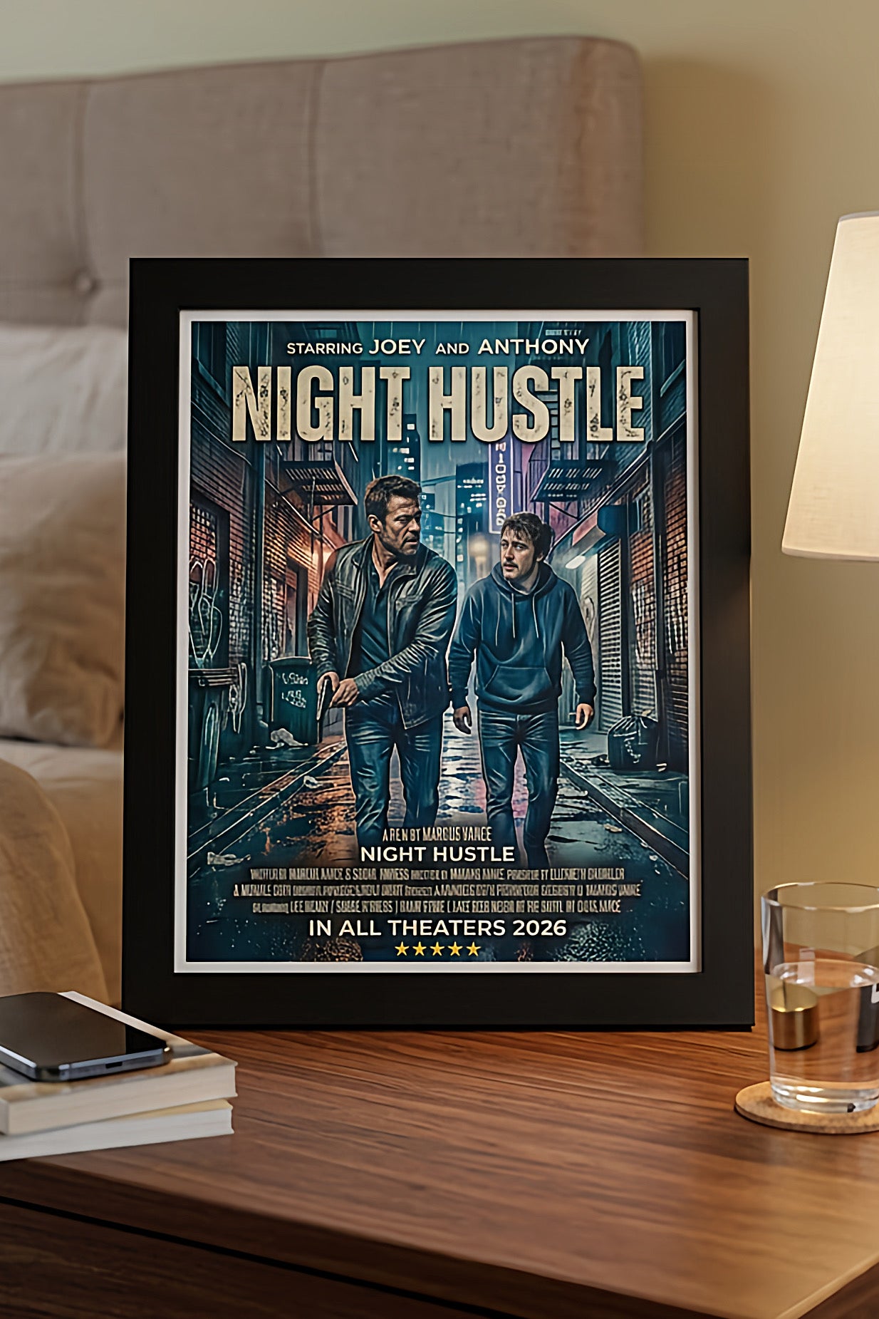 Crime personalized movie poster