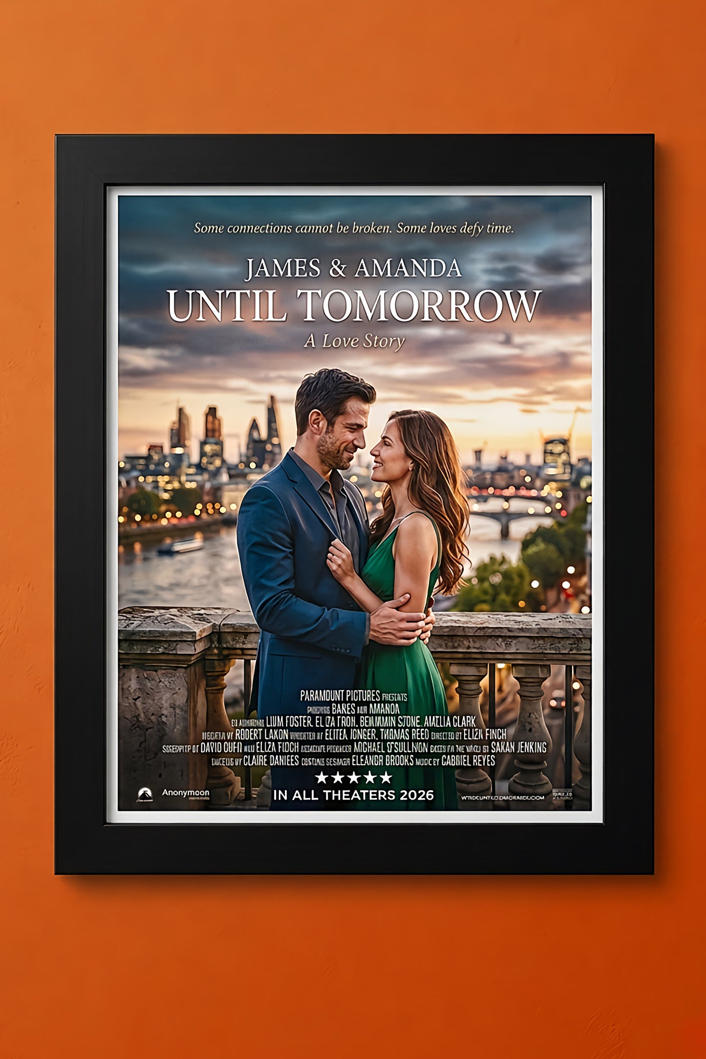 Romance personalized movie poster