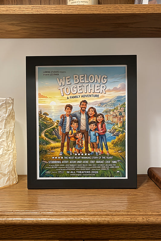 Animation personalized movie poster