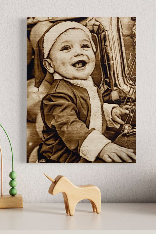 E. Size: 12 X 12"  Your memorable photo that you choose burnt into wood.
