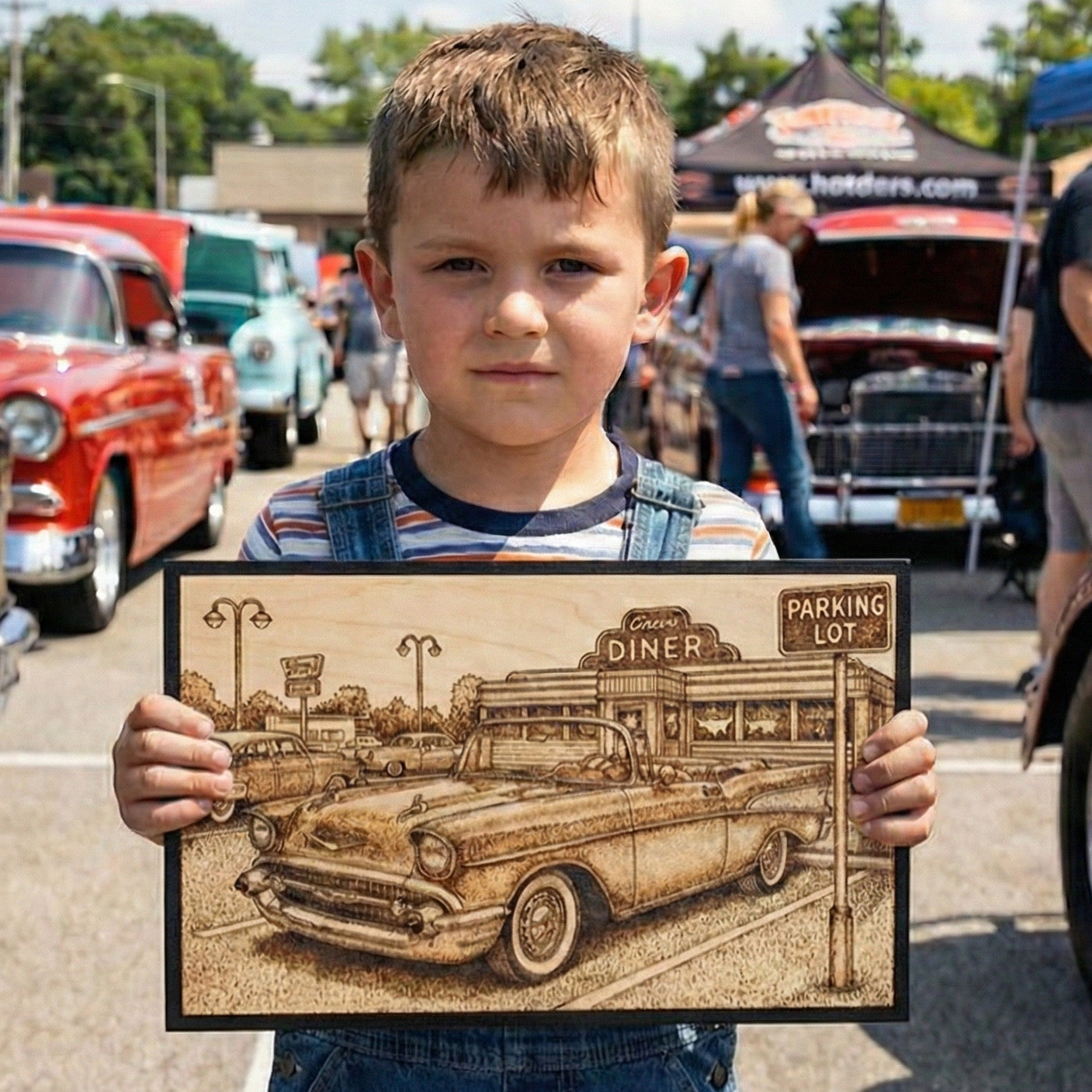 C. Size:  8 x 10"  Your memorable photo that you choose burnt into wood.