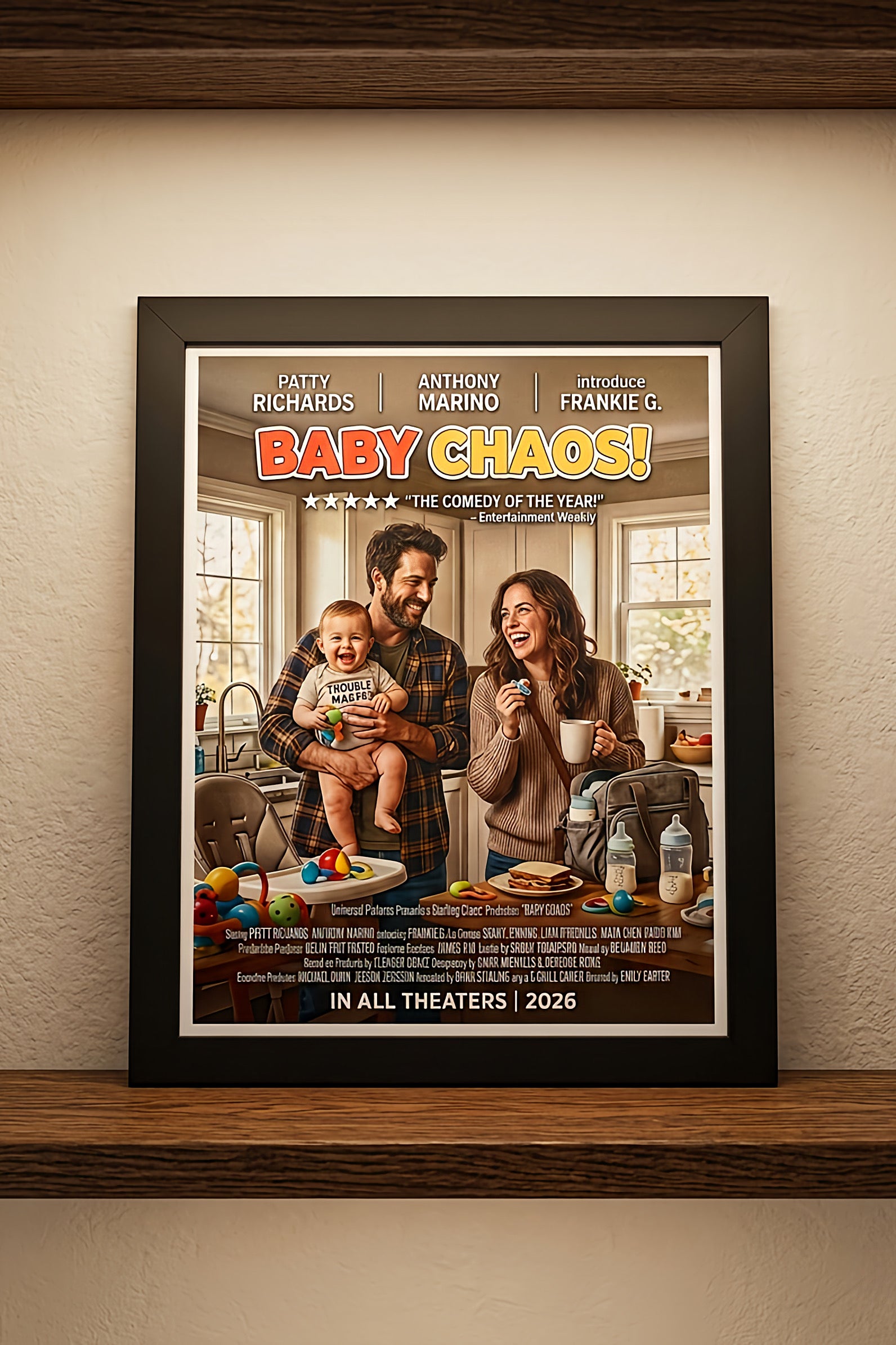 Comedy pesonalized movie poster.