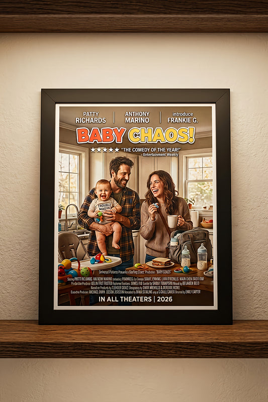 Comedy pesonalized movie poster.