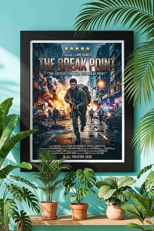 Action personalized movie poster