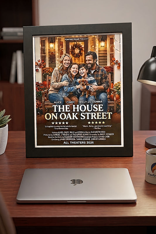 Family personalized movie poster