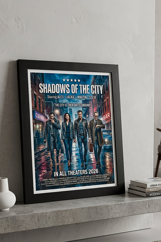 Gangster personalized movie poster