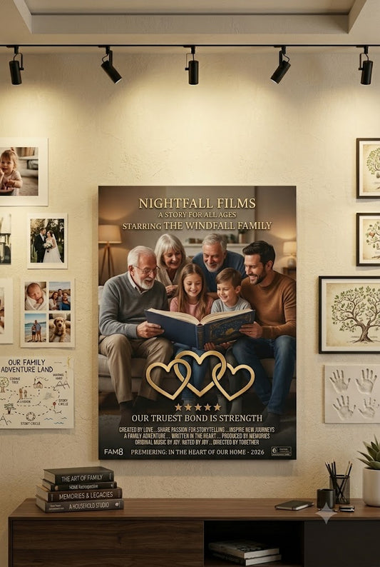 Family personalized movie poster