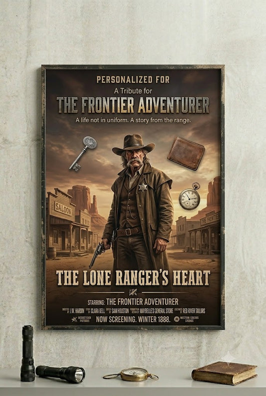 Western personalized movie poster